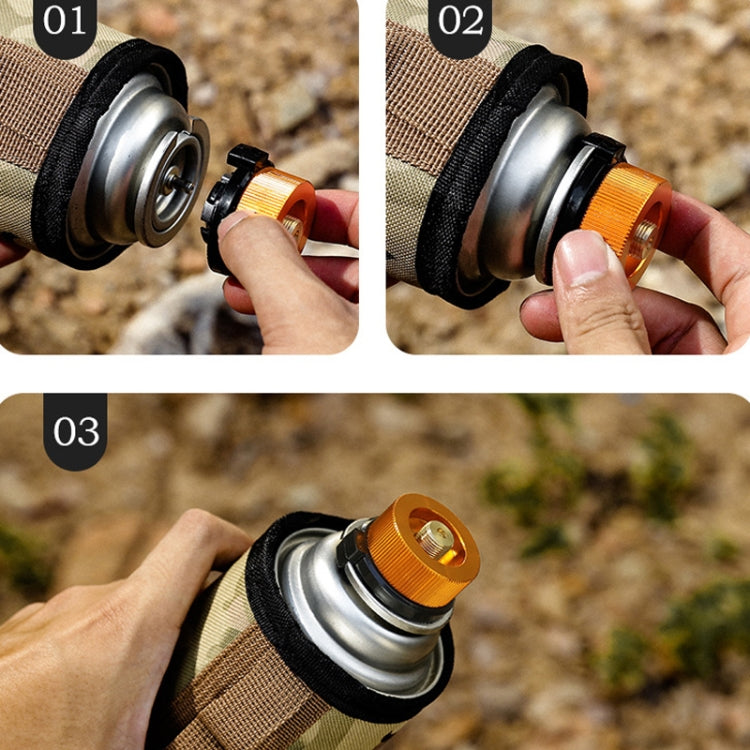 Outdoor Camping Gas Cylinder Adapter Stove Connector Closed Snap Gas Canister Converter, Color: Small Yellow - free shipping - PMC TechLife - Order now!