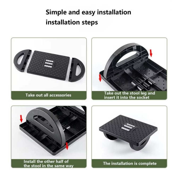 Office Footrest Footstool Under Desk Step Stool(White) - free shipping - PMC TechLife - Order now!