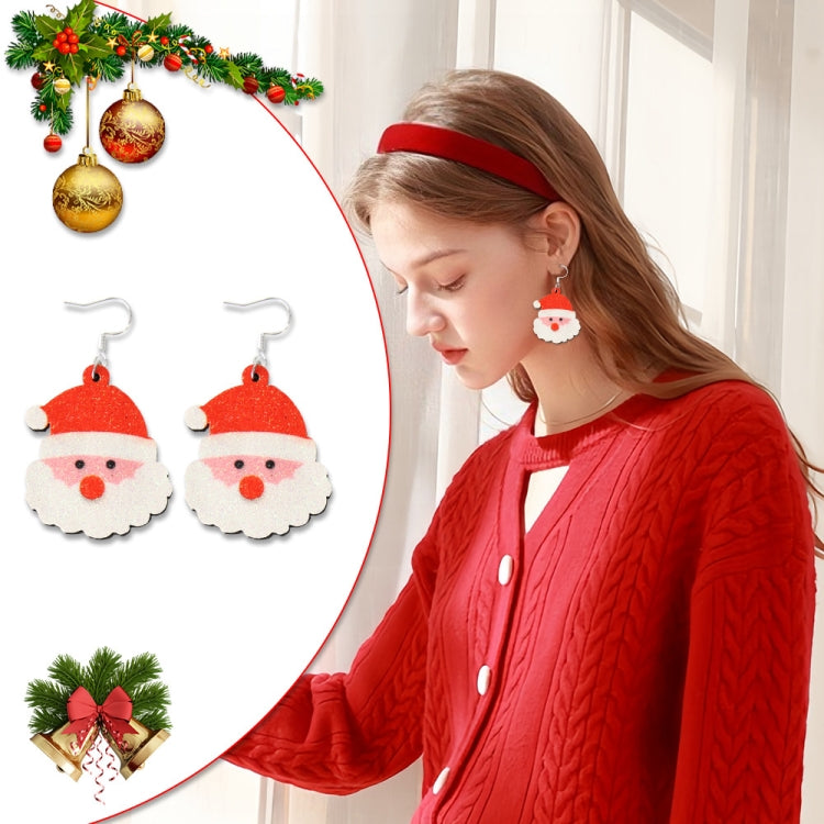 Christmas Element Cartoon Decoration Earrings Shiny Earrings, Spec: Snowman - free shipping - PMc TechLife - Order now!