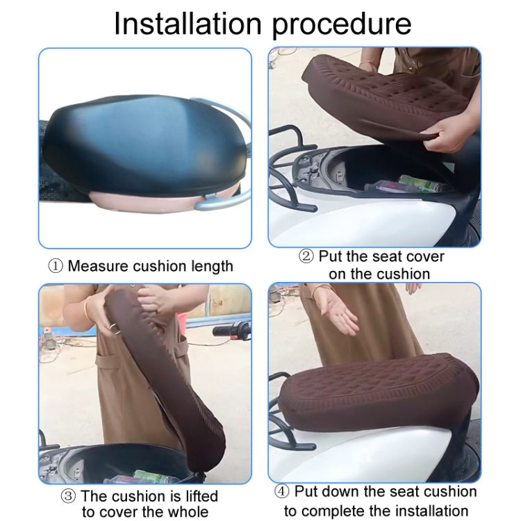 Small Electrical Bike Warm Breathable Non-Slip Cushion Cover(Black) - Seat Covers by PMc TechLife | Online Shopping South Africa | PMc TechLife | Buy Now Pay Later Mobicred