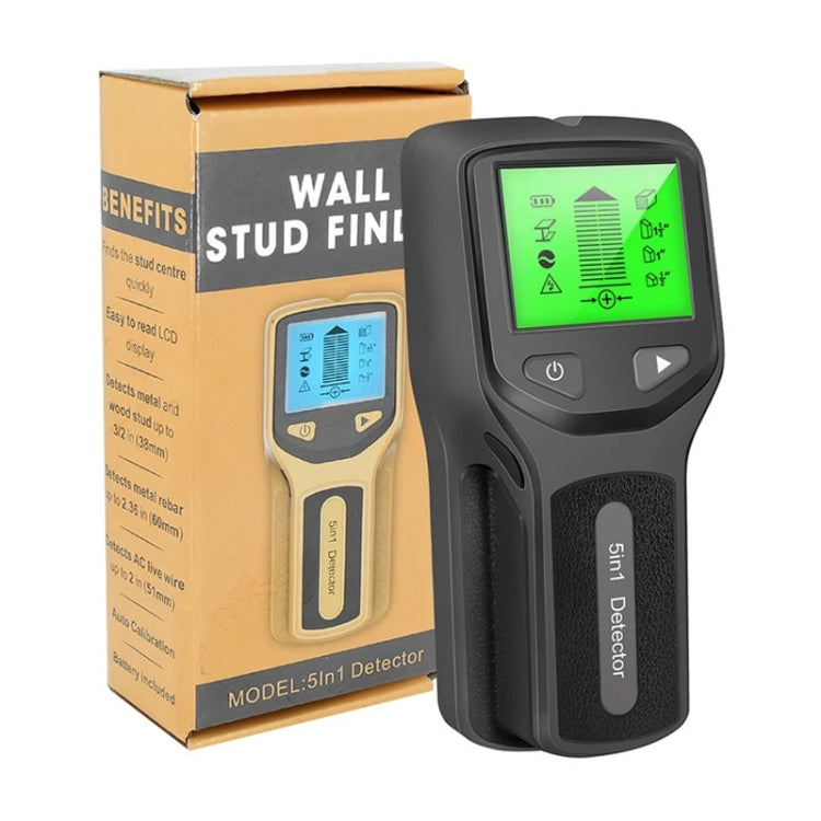 HLW330 5-in-1 Wall Stud Detector Edge Center Wood Current Metal AC Wires Detection(Orange) - Metal Detector by PMC TechLife | Online Shopping South Africa | PMC TechLife | Buy Now Pay Later Mobicred