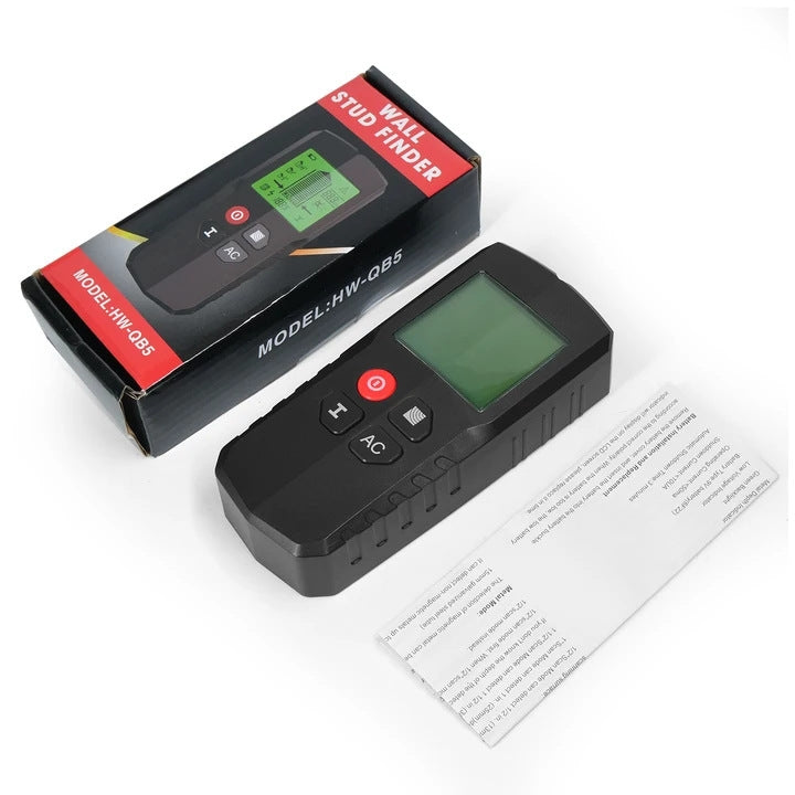 HW-QB5 5-In-1 Wall Stud Detector Wood Current Metal AC Wires Detection - free shipping - PMC TechLife - Order now!