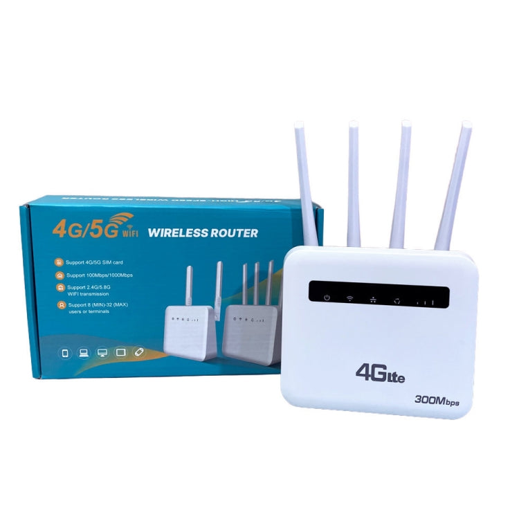 For European / Asian / African 4G CPE WiFi6 Plug-in Wireless Router Dual Port Wireless Hotspot, EU Plug(Milky White) - free shipping - PMC TechLife - Order now!