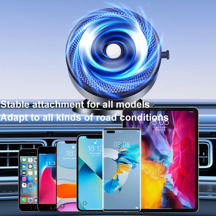 AIMITE M12 Car Phone Magnetic Rotating Holder Vacuum Suction Cup Strong Magnetic Support Bracket(Tarnish Black) - free shipping - PMC Jewellery - Order now!