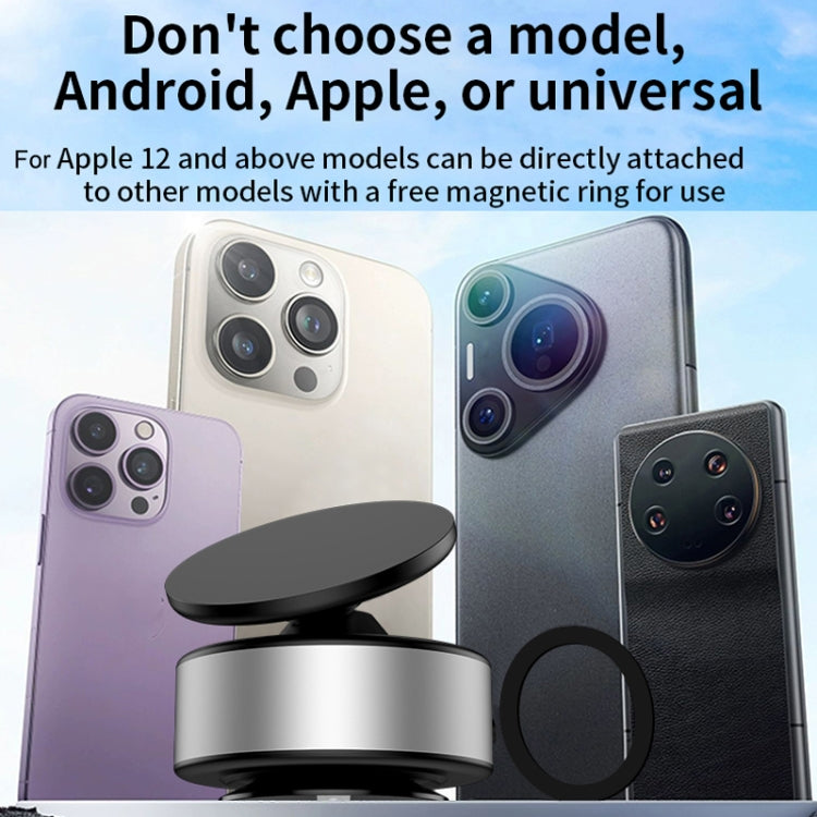 AIMITE X11 Car Vacuum Adsorption Cell Phone Magnetic Holder Universal Adjustable Navigation Support Bracket(Silver Ordinary Model) - free shipping - PMC Jewellery - Order now!