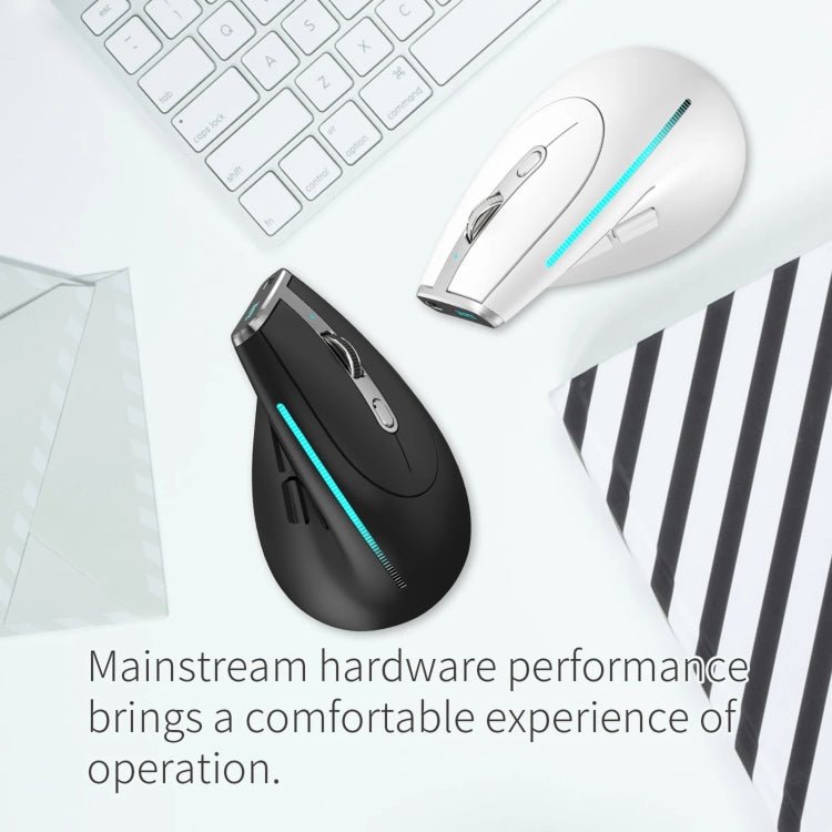 ZELOTES F36 9-Keys Vertical Grip Ergonomic Programming Dual Bluetooth + 2.4G Wireless Mouse(White) - Wireless Mice by ZELOTES | Online Shopping South Africa | PMC TechLife | Buy Now Pay Later Mobicred