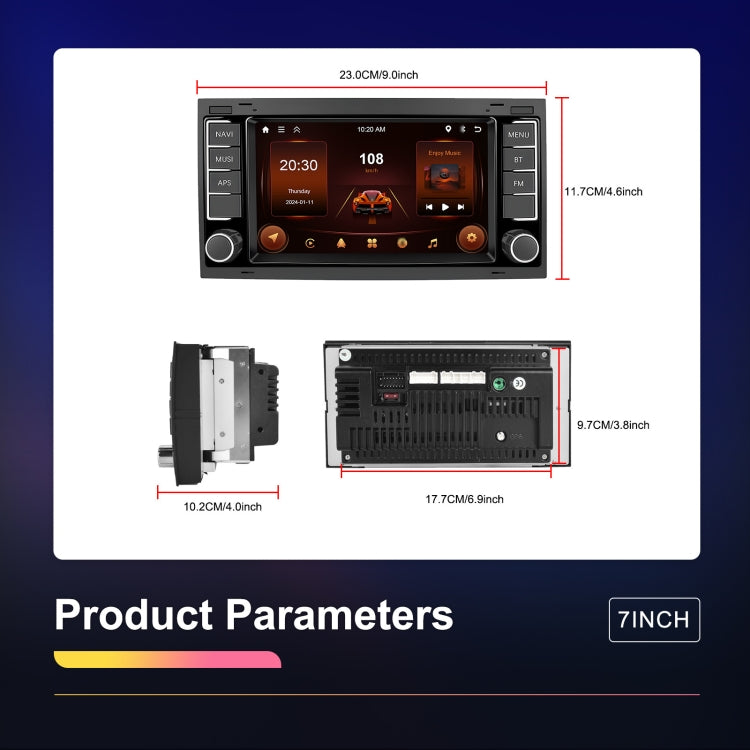 4+64G For Volkswagen Touareg 7-Inch Car WiFi Player Android 13 System Support CarPlay/Android Auto Standard Edition - free shipping - PMC Jewellery - Order now!