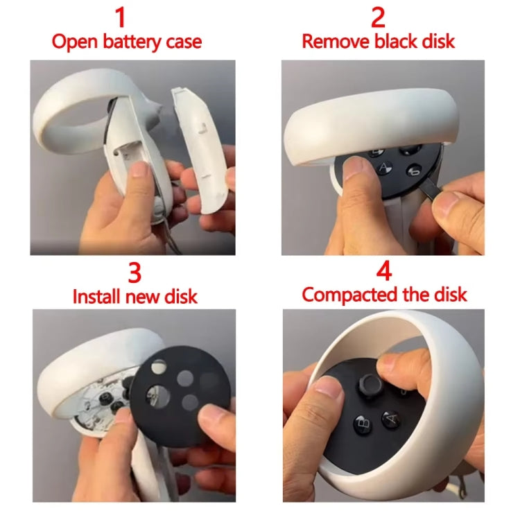 For Meta Quest 2 Repair Parts Controller Black Disk Cove Right - by PMC TechLife | Online Shopping South Africa | PMC TechLife | Buy Now Pay Later Mobicred