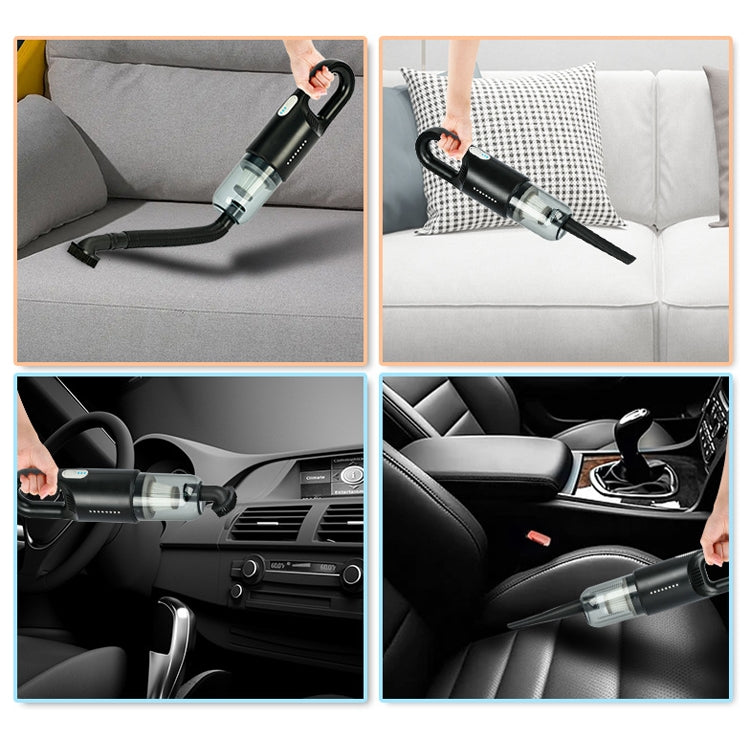 Wireless Car-mounted High-power Suction Handheld Vacuum Cleaner, Color: White 7.4V - Vacuum Cleaner by PMC Jewellery | Online Shopping South Africa | PMC Jewellery | Buy Now Pay Later Mobicred