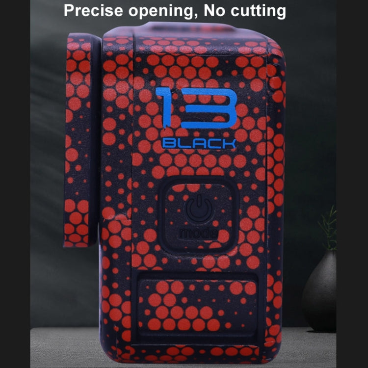 For GOPro HERO13 Black Camera Stickers Body Protective Film, Style: 17 Snake Scale Red - free shipping - PMC TechLife - Order now!