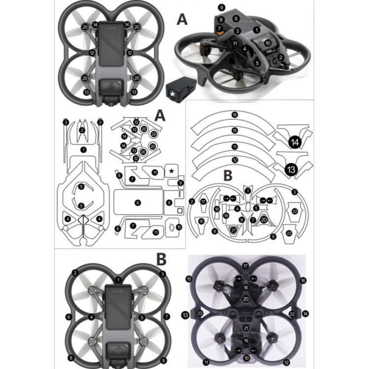 For DJI Avata Single Fuselage Sticker No Adhesive Personalised Stickers(A-04 Colorful Lines) - free shipping - PMC TechLife - Order now!