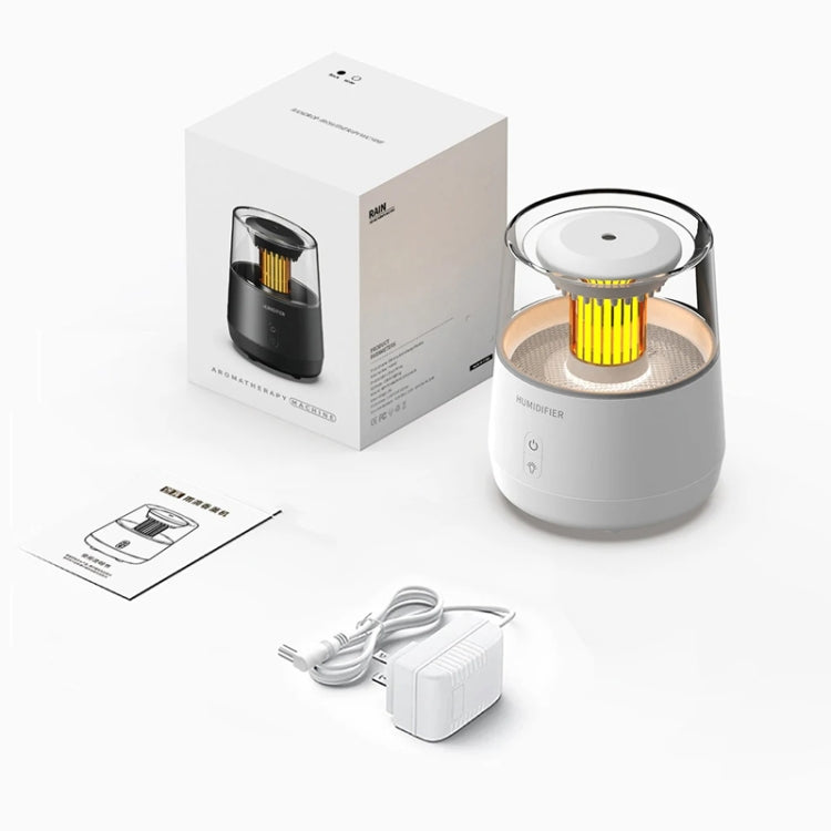 Raindrop Candlelight Aromatherapy Diffuser Air Humidifier with Colorful Lights US Plug White - free shipping - PMC TechLife - Order now!
