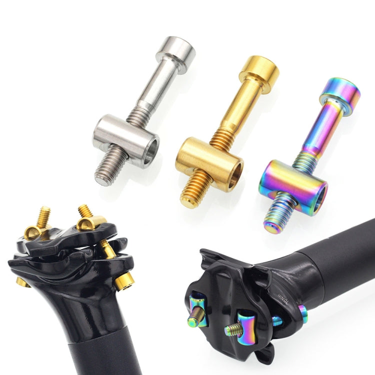 Bicycle Titanium Alloy Seat Post Locking Screws, Color: M6x30 Gold - Bicycle Saddle by PMC TechLife | Online Shopping South Africa | PMC TechLife | Buy Now Pay Later Mobicred