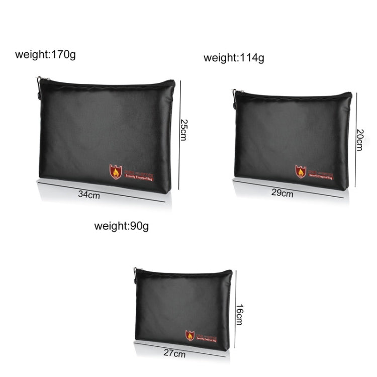 10.6x6.3in Fireproof Waterproof Document And Money Bag Cash Envelope For Jewelry Passport Valuables - free shipping - PMc TechLife - Order now!