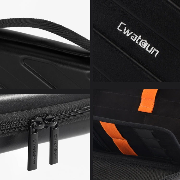 Cwatcun D163 Photography Accessories Organiser EVA Hard Shell Drop-proof Clutch Portable Digital Bag(Black) - Soft Bag by Cwatcun | Online Shopping South Africa | PMC TechLife | Buy Now Pay Later Mobicred