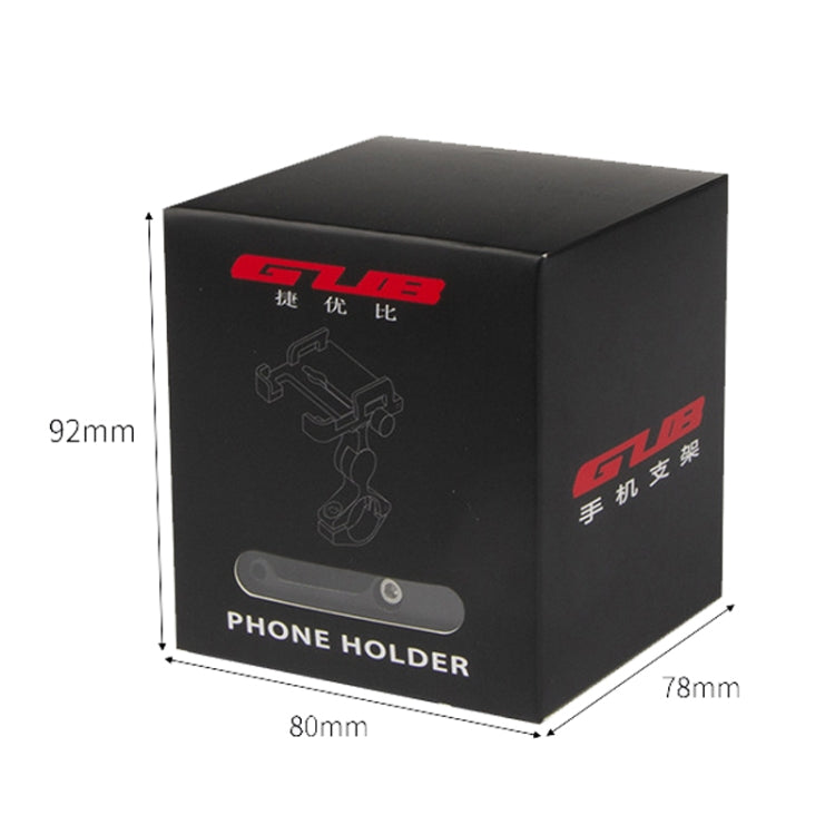 GUB PLUS21 Bicycle Mobile Phone Holder Motorcycle 360 Degree Rotating Mount For 22.2-31.8mm Tube Diameter(Black) - Holders by GUB | Online Shopping South Africa | PMC TechLife | Buy Now Pay Later Mobicred