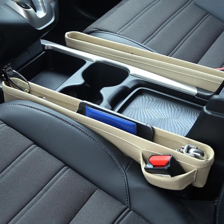 4207 1pair Universal Car Gap Storage Box Interior Decoration Supplies Car Storage Box(Beige) - Stowing Tidying by PMc TechLife | Online Shopping South Africa | PMc TechLife | Buy Now Pay Later Mobicred