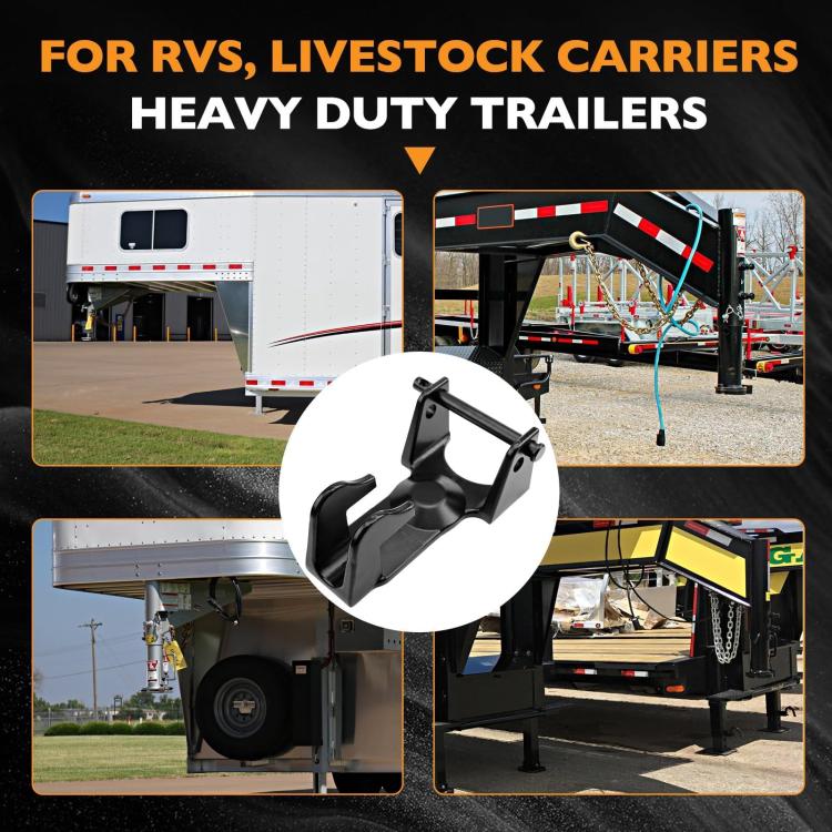 Coupler Gooseneck Hitch Trailer Lock For Heavy Trailer Transporter RV, Color: Red + Key Lock - Towing Bars by PMc TechLife | Online Shopping South Africa | PMc TechLife | Buy Now Pay Later Mobicred