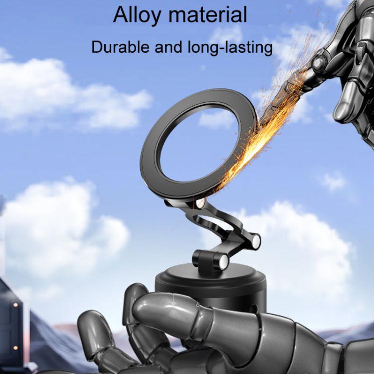 D23-2 Vehicle Vacuum Adsorption Mobile Phone Holder Folding Magnetic Dashboard Navigation Holder(Black) - Universal Car Holders by PMc TechLife | Online Shopping South Africa | PMc TechLife | Buy Now Pay Later Mobicred