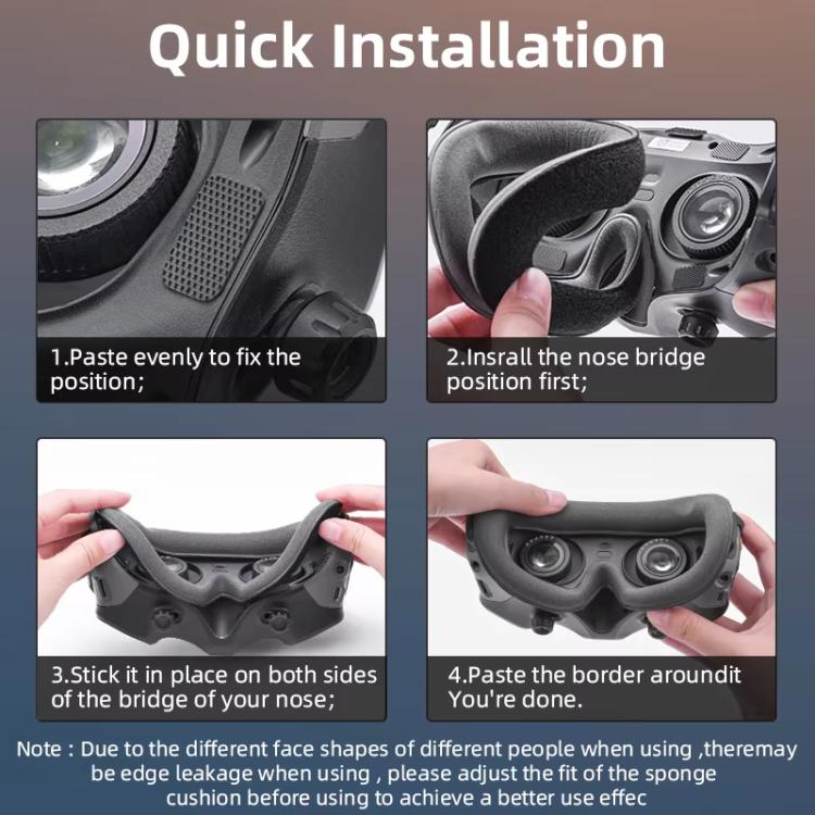 For DJI Avata Goggles 2 BRDRC Flying Glasses Protector Eyecups(Dark Gray) - free shipping - PMc TechLife - Order now!