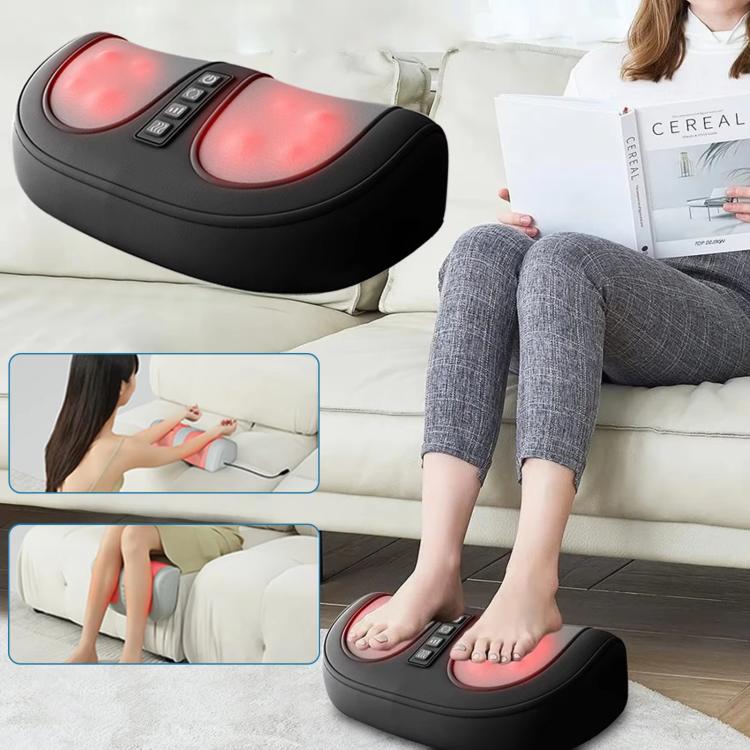 Z5 Dual-frequency Red Light Constant Temperature Hot Compress Foot Massager, Spec: US Plug(Black) - free shipping - PMC TechLife - Order now!