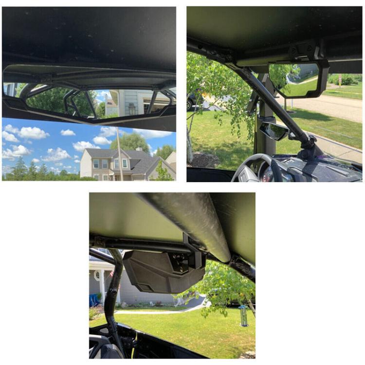 For Polaris 2020 - 2023 RZR PRO XP / 4 UTV Tuning Center Rearview Mirror - Side Mirrors by PMc TechLife | Online Shopping South Africa | PMc TechLife | Buy Now Pay Later Mobicred