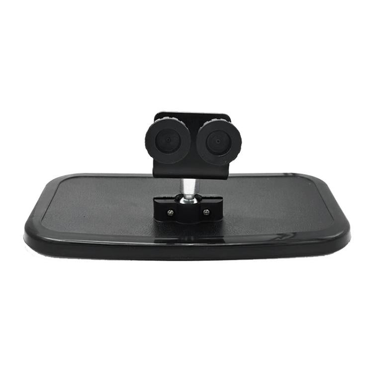 Universal Offshore Yacht Square Center Mirror Rearview Mirror Reflector(Black) - Side Mirrors by PMc TechLife | Online Shopping South Africa | PMc TechLife | Buy Now Pay Later Mobicred