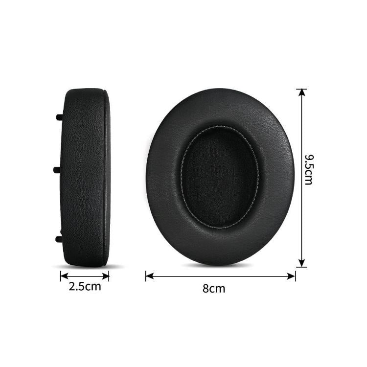 For iKF T1 / T1 Pro Headphone 1pair Earpads Earmuffs Sponge Cover(Black) - Earmuff & Pad by PMc TechLife | Online Shopping South Africa | PMc TechLife | Buy Now Pay Later Mobicred