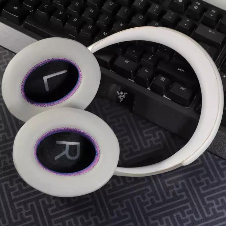 For Bose NC700 Headphone 1pair Lambskin Earpads Contrast Color Earmuffs Sponge Cover(Black Purple) - Earmuff & Pad by PMc TechLife | Online Shopping South Africa | PMc TechLife | Buy Now Pay Later Mobicred