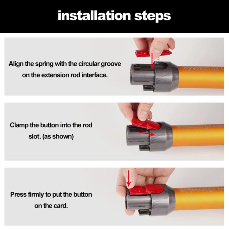 For Dyson Vacuum Cleaners Switch Button Snap Repair Parts With Box, Style: Long Button - For Dyson Accessories by PMc TechLife | Online Shopping South Africa | PMc TechLife | Buy Now Pay Later Mobicred