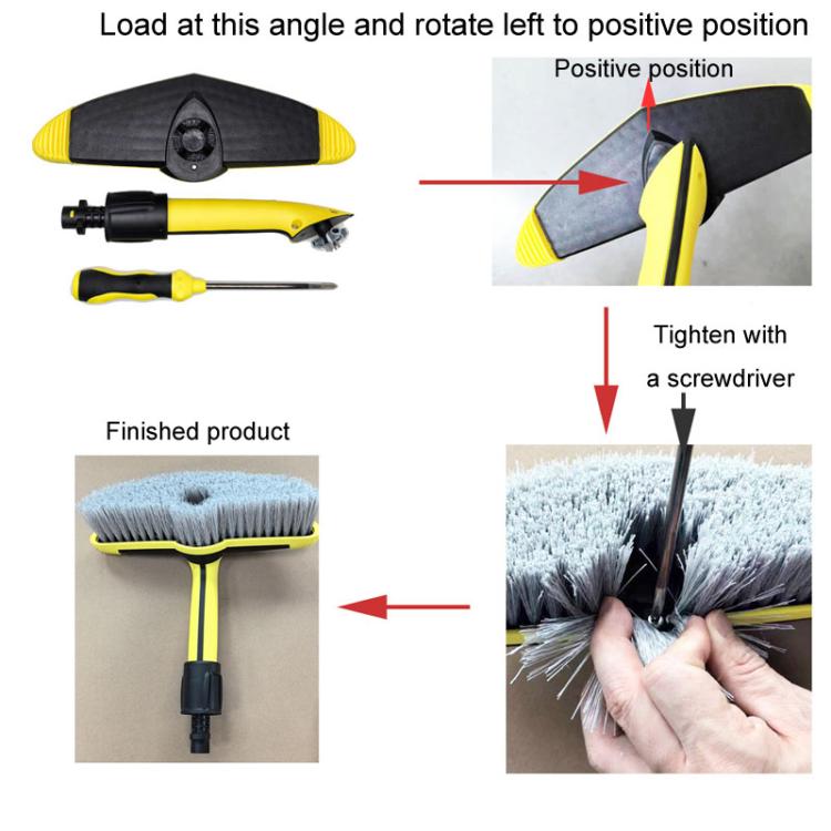 For Karcher K2 / K3 / K4 / K5 / K6 / K7 High Pressure Car Washer Cleaning Brush(Yellow) - Car Washer & Accessories by PMC TechLife | Online Shopping South Africa | PMC TechLife | Buy Now Pay Later Mobicred