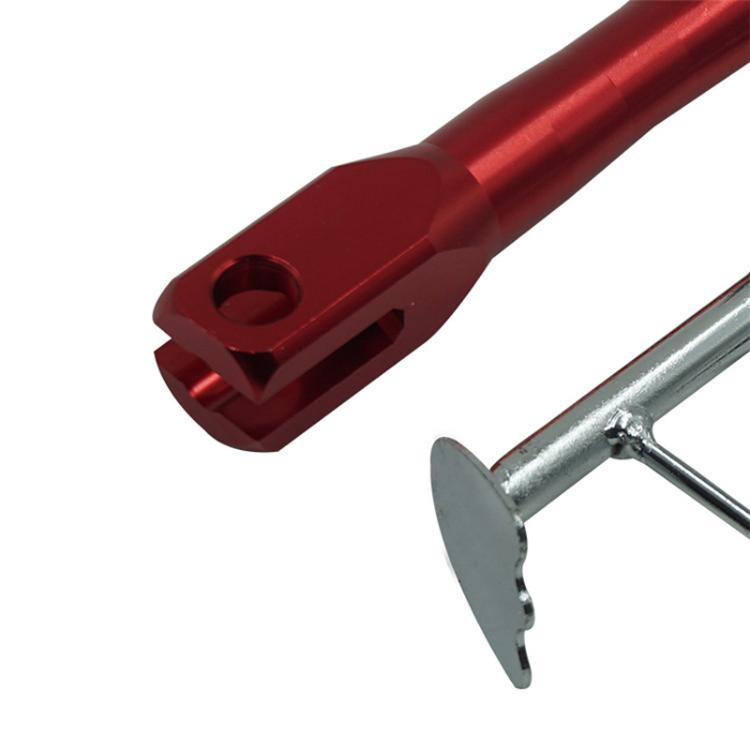 Motorcycle E-Bike Foot Support Retrofit Accessory Retractable Side Stand(Red) - Holder by PMc TechLife | Online Shopping South Africa | PMc TechLife | Buy Now Pay Later Mobicred