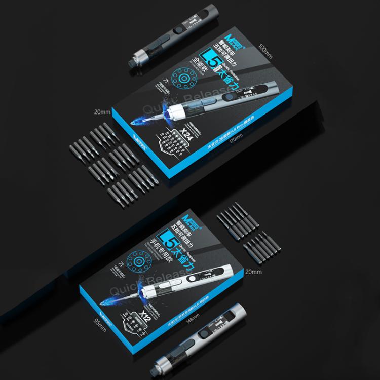 MaAnt L5 With 12 Batches Multi-Function Small Electric Screwdriver Set For Mobile Phone Repair - free shipping - PMC TechLife - Order now!