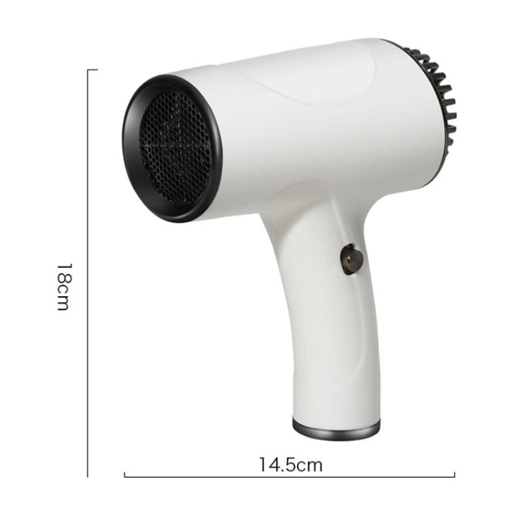 Rechargeable Wireless Hair Dryer Negative Ion Hot and Cold Wind Versatile Hairdressing Tools EU Plug(Black) - free shipping - PMC TechLife - Order now!