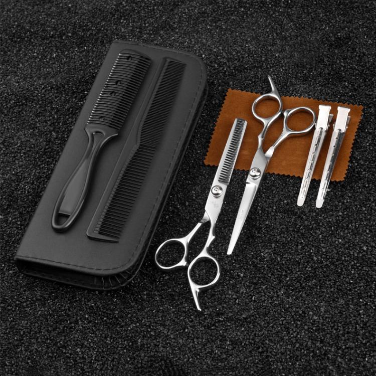 Stainless Steel Haircutting Scissors Set Hair Cutting Tools, Spec: 8-in-1 Black Gold - free shipping - PMC TechLife - Order now!