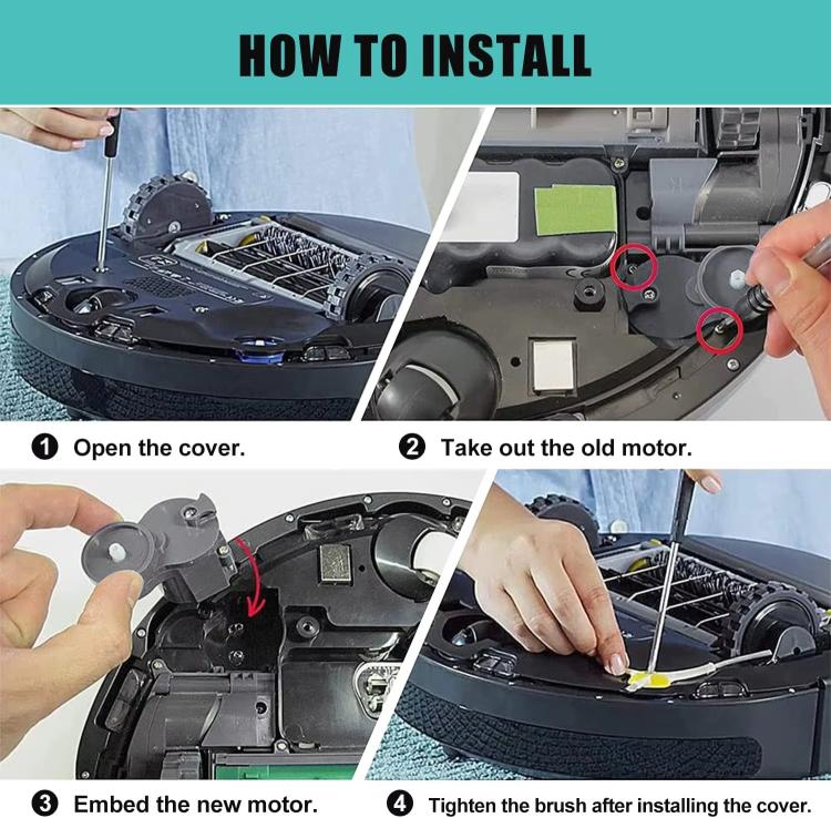 For iRobot Roomba 500 / 600 / 700 Series Side Brush Motor Vacuum Cleaner Replacement Parts(Blue) - For iRobot Accessories by PMc TechLife | Online Shopping South Africa | PMc TechLife | Buy Now Pay Later Mobicred
