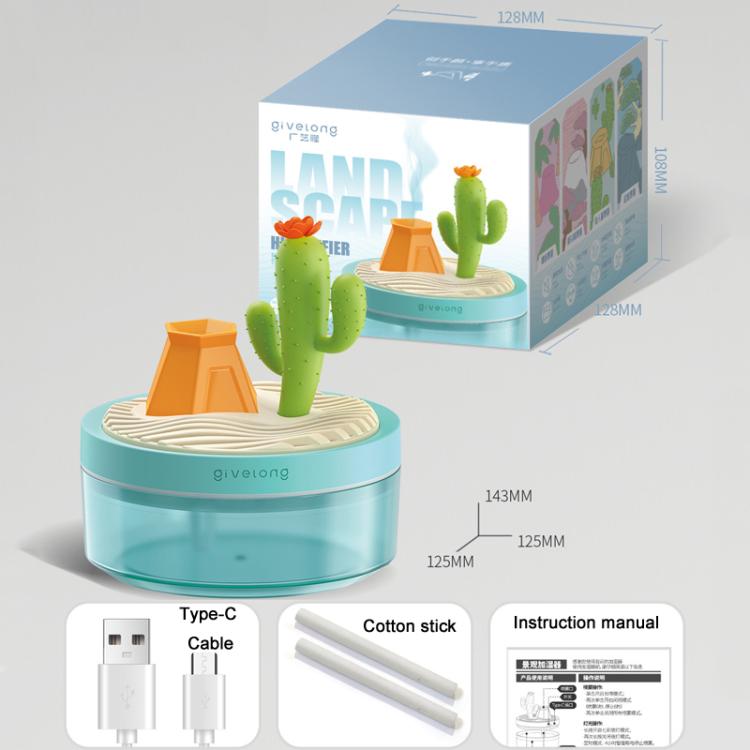 Givelong Mini Portable Landscape Humidifier Plant Pot Hydrator Mister USB Car Spray Aromatherapy Diffuser(Coconut Tree) - free shipping - PMC TechLife - Order now!