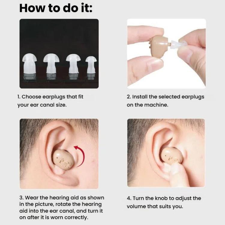 Hearing Aid Sound Amplifier Elderly Noise Reduction Sound Collector Hearing Aid Accessories(Battery Model) - Hearing Aids by PMc TechLife | Online Shopping South Africa | PMc TechLife | Buy Now Pay Later Mobicred