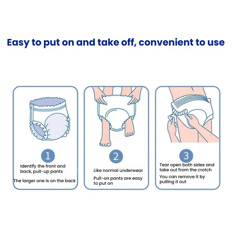 Hexibao Underwear Style Adult Diapers, Size: Thickened XL 10pcs - free shipping - PMC TechLife - Order now!