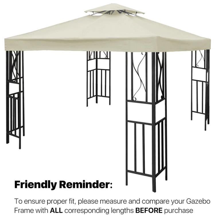 3x3m Garden Gazebo Top Cover Canopy Replacement Top Patio Roof Awning for Outdoor Terrace, Garden Tent, Pergola(Ink Green) - Patio Umbrella by PMc TechLife | Online Shopping South Africa | PMc TechLife | Buy Now Pay Later Mobicred