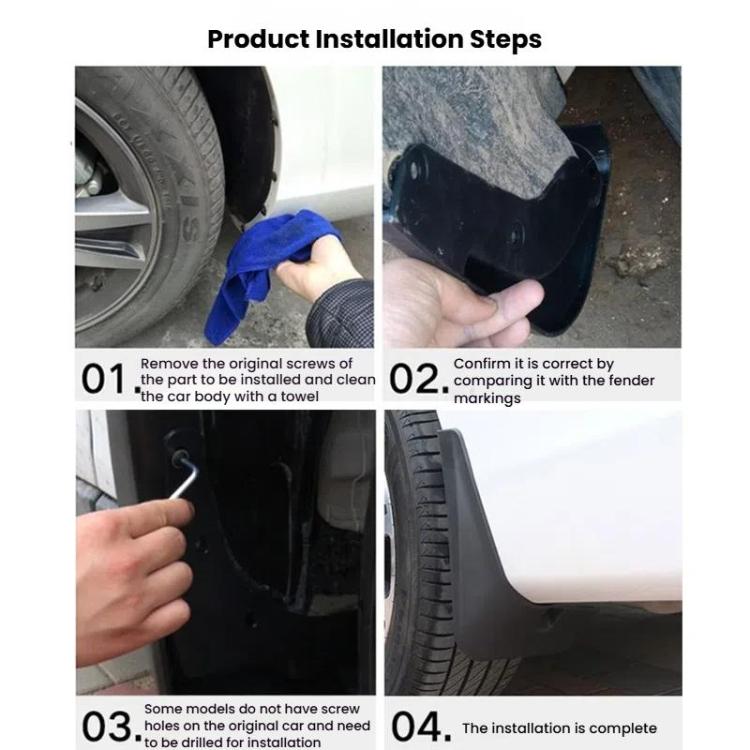 For 2019-2024 Chevrolet Blazer Car Tire Soft Rubber Mudguard(Black) - free shipping - PMc TechLife - Order now!
