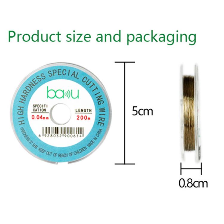 BAKU 0.05mm 200m/329ft Carbon Steel Screen Separator Cutting Wire for Smartphone & Tablet LCD Screen Repair - free shipping - PMC TechLife - Order now!