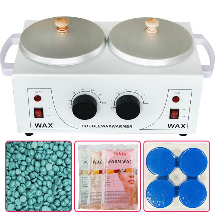 Double Pots Chocolate Melt Machine Temperature Control Hand Wax Machine Hand Heat Stirring Tool(UK Plug) - free shipping - PMC TechLife - Order now!