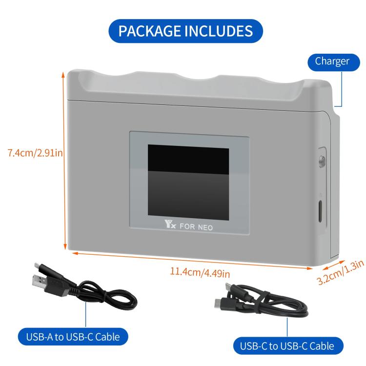 For DJI Neo Battery Charger YX 3-way Color Screen Charger Hub Charging Station - free shipping - PMC TechLife - Order now!