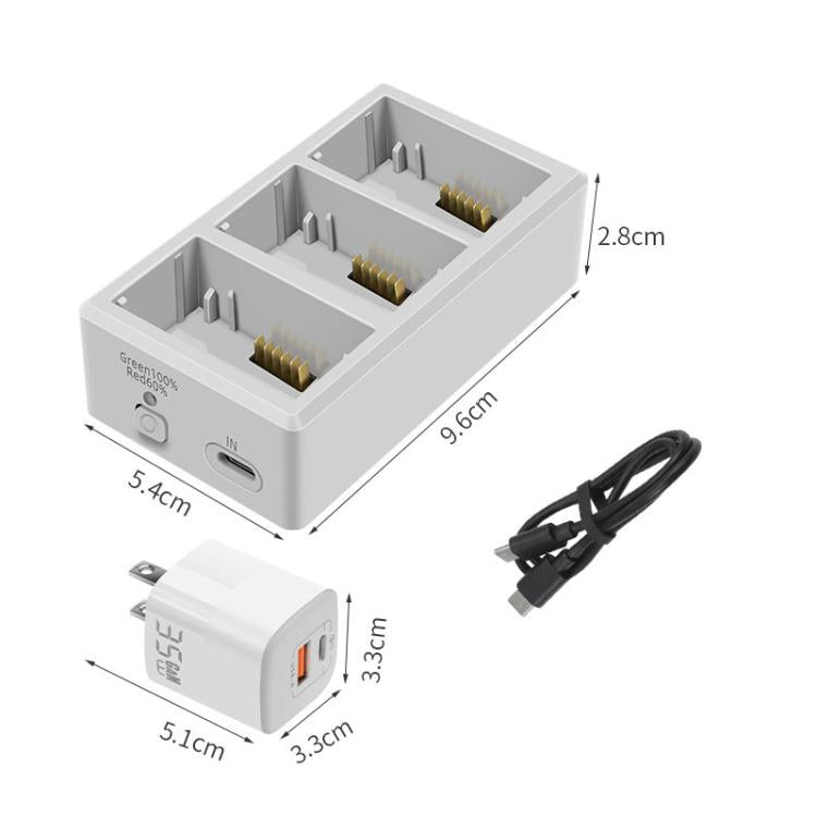 YX 3-Way Battery Charger For DJI Mini 4 Pro/Mini 3/Mini 3 Pro Charging Hub Without Pulg - free shipping - PMC TechLife - Order now!