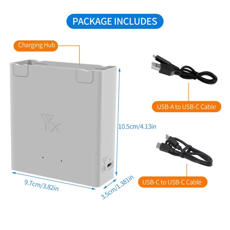 For DJI Avata 2 YX Dual-Channel Battery Charging Hub Smart Maintenance Station(Gray) - free shipping - PMC TechLife - Order now!