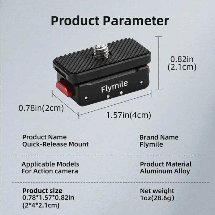 Flymile Magnetic Quick-Release Base 1/4 Inch Thread Foldable Extension Kit for Insta360 Ace Pro 2/Ace Pro/Ace/X5/X4/X3/X2(Black) - free shipping - PMC TechLife - Order now!