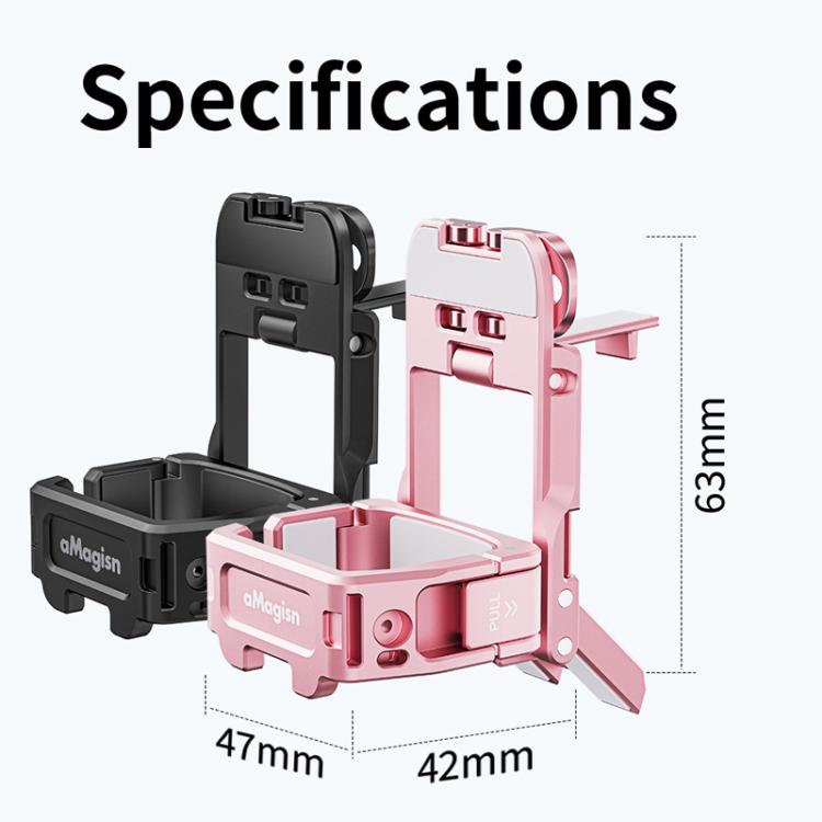 For DJI Pocket 3 aMagisn Mantis Extension Frame Magnetic Mount for Hands-Free Vlogging(Black) - free shipping - PMC TechLife - Order now!