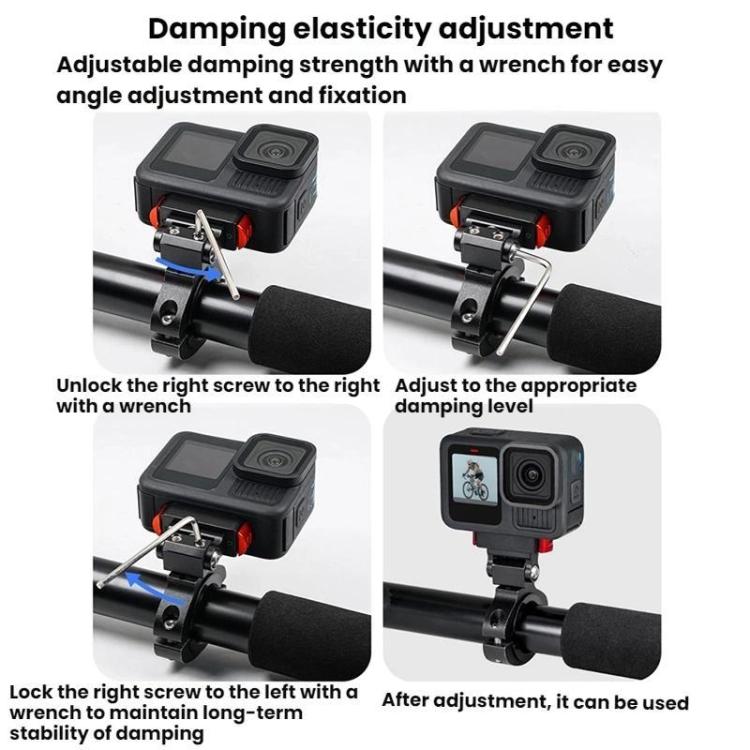 For GoPro HERO13 Black Action Camera Magnetic Quick Release Bike Mount Outdoor Cycling Tilt Shooting Bracket, Spec: 360 Degree Damping Rotary - free shipping - PMC TechLife - Order now!
