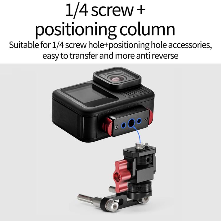 1/4 Universal Damping Adjustment Bicycle Stem Camera Mount Cycling Front Light Bracket For Shooting - free shipping - PMC TechLife - Order now!